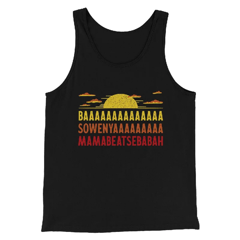 Timeless Minimal Cool Bottoms Baaasowenyaaamamabeatesbabah Funny Movie Men/Unisex Tank Top Timeless Minimal Cool Bottoms Baaasowenyaaamamabeatesbabah Funny Movie Men/Unisex Tank Top