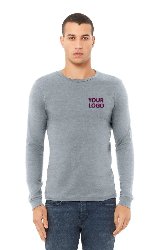 Polished Edge Sleek Tops Bella Canvas Unisex Heather Long Sleeve T-Shirt, Athletic Heather Polished Edge Sleek Tops Bella Canvas Unisex Heather Long Sleeve T-Shirt, Athletic Heather