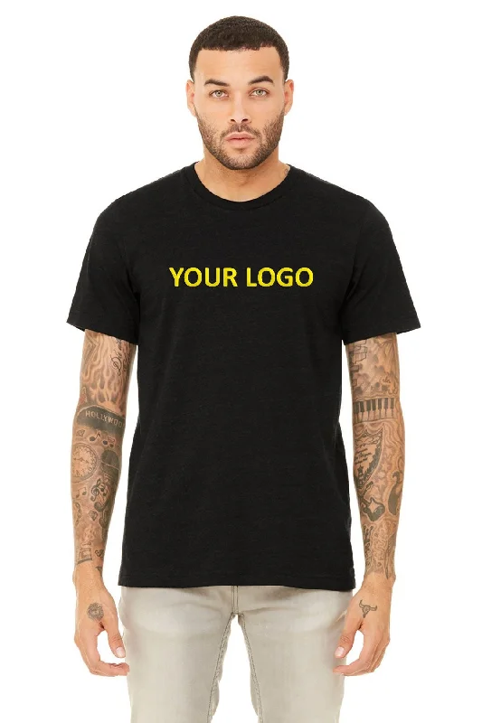 Monochrome Rugged Simple Styles Bella Canvas Unisex Jersey T-Shirt, Black