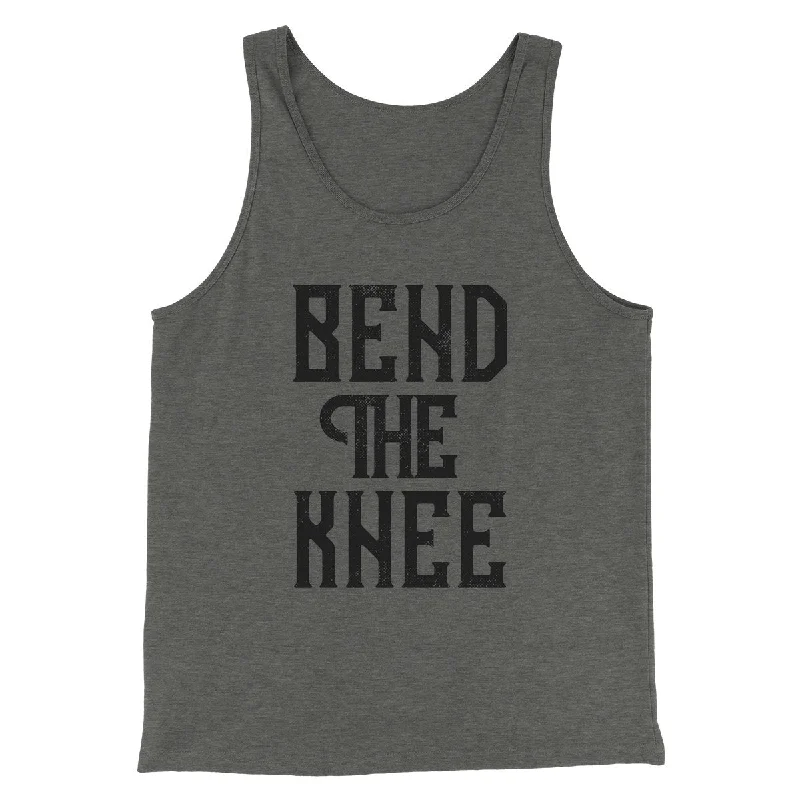 Sleek Modern Premium T-shirts Bend The Knee Men/Unisex Tank Top