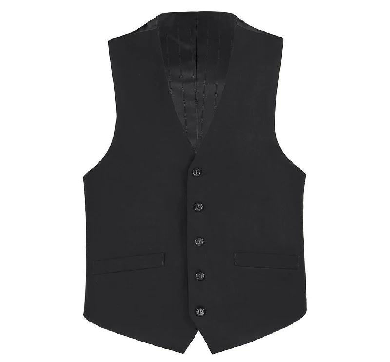 Smart Edge Layered Styles Black Suit Separates Vest