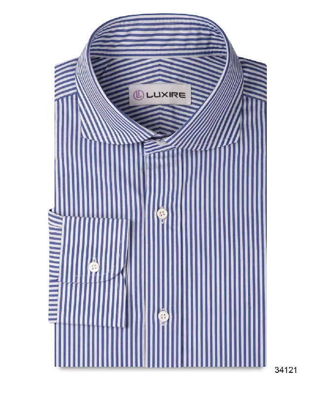 Effortless Urban Denim Trends Blue White Candy Stripes