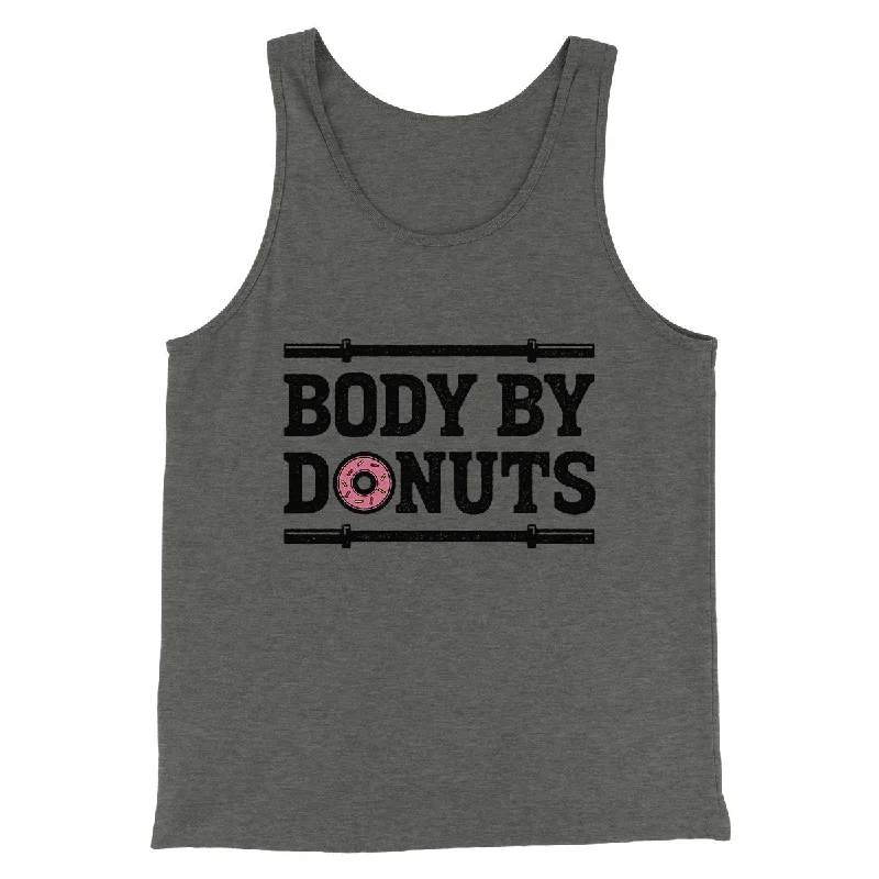 Casual Rugged Comfy Tops Body By Donuts Men/Unisex Tank