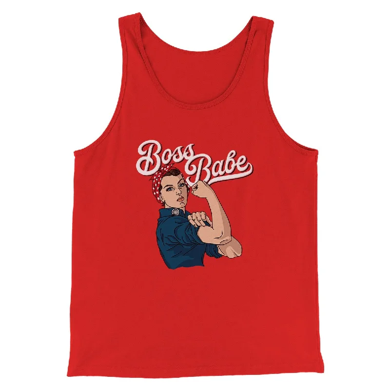 Casual Rebel Sleek Designs Boss Babe Men/Unisex Tank
