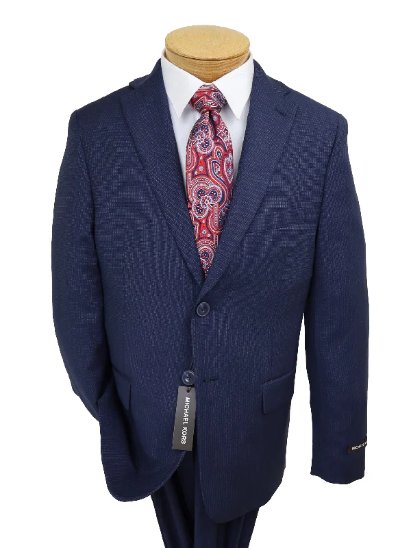 Edgy Luxe Summer Trends Michael Kors 34670 Boy's Suit - Tic Pattern - Navy
