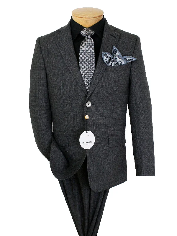 Smart Urban Daily Looks PinoPorte 35891 Boy's Suit - Plaid - Charcoal