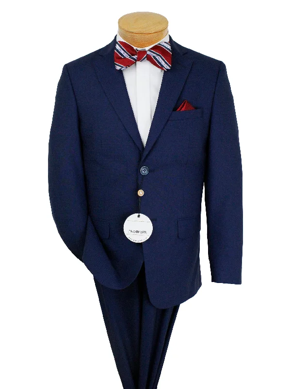 Sleek Heritage Casual Styles PinoPorte 35905 Boy's Suit - Tonal - Navy