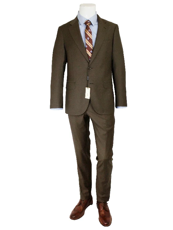 Chic Smart Fashion Tops Maxman 35970 Young Man's Suit - Solid - Tobacco