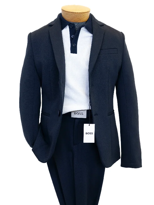 Monochrome Luxe Sporty Wear Boss Kidswear 36846 Boy's Suit - Electric Blue