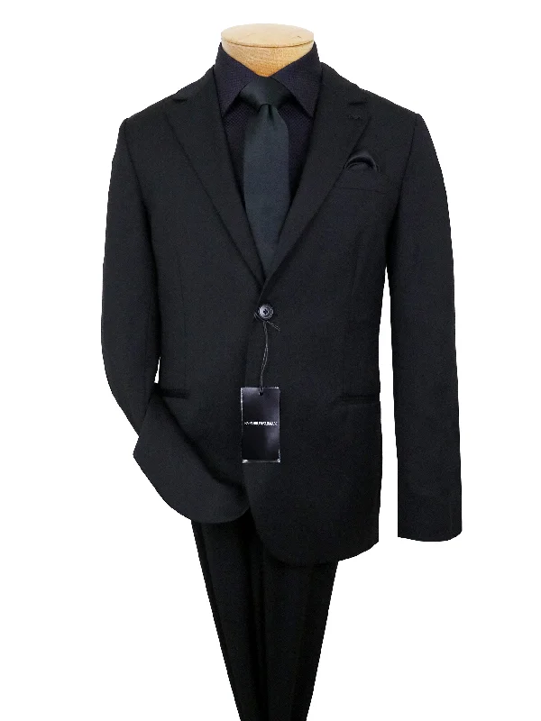 Effortless Classic Modern Outfit Emporio Armani 38059 Boy's Suit - Solid - Black