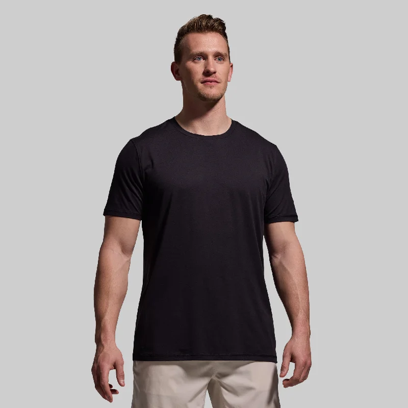 Effortless Minimal Casual Fits BP Premium Basic Crew (Black)