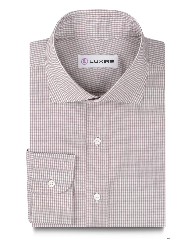 Urban Minimal Stylish Jackets Summer Brown Micro Gingham