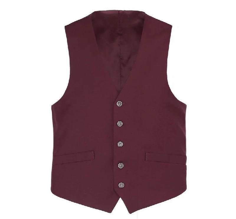Relaxed Rebel Outdoor Gear Burgundy Suit Separates Vest