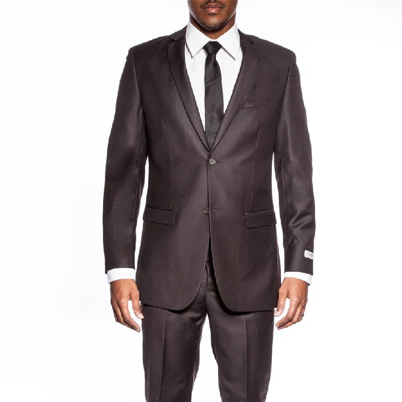 Timeless Minimal Versatile Wear Chocolate Brown Suit Narrow Notch Lapel - Wedding - Prom Timeless Minimal Versatile Wear Chocolate Brown Suit Narrow Notch Lapel - Wedding - Prom