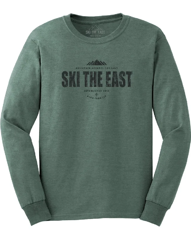 Casual Sleek Modern Basics Classic Long Sleeve - Pine