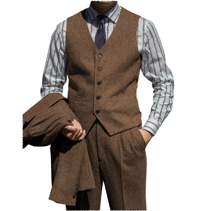 Rugged Edge Athletic Tops Classic Men’s Herringbone v Neck 2 Pieces(Waistcoat+Pants) Rugged Edge Athletic Tops Classic Men’s Herringbone v Neck 2 Pieces(Waistcoat+Pants)