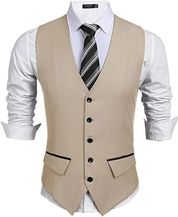 Minimal Classic Summer Trends Slim Fit Waistcoat (US Only)