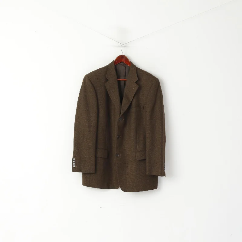 Vintage Cool Casual Attire Mario Barutti Men 42 52 Blazer Brown Wool Single Breasted Wool Vintage Jacket Vintage Cool Casual Attire Mario Barutti Men 42 52 Blazer Brown Wool Single Breasted Wool Vintage Jacket
