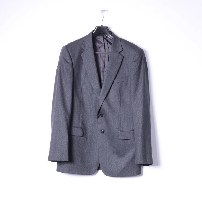 Casual Rebel Everyday Look Jaeger Men 42 Blazer Charcoal 100% Wool Mayfair Single Breasted Jacket Casual Rebel Everyday Look Jaeger Men 42 Blazer Charcoal 100% Wool Mayfair Single Breasted Jacket
