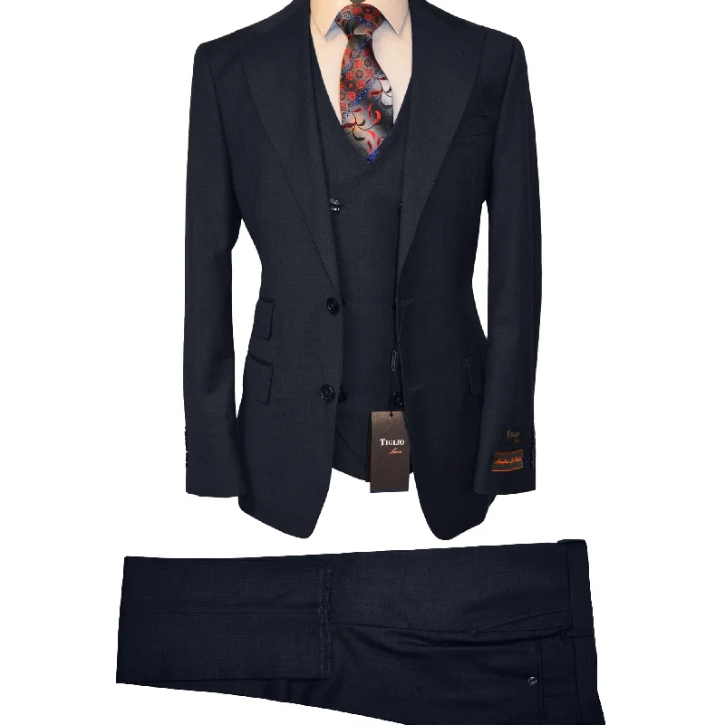 Vintage Cool Lightweight Tops TIGLIO LUXE / PROSECCO VESTED MODERN FIT SUIT