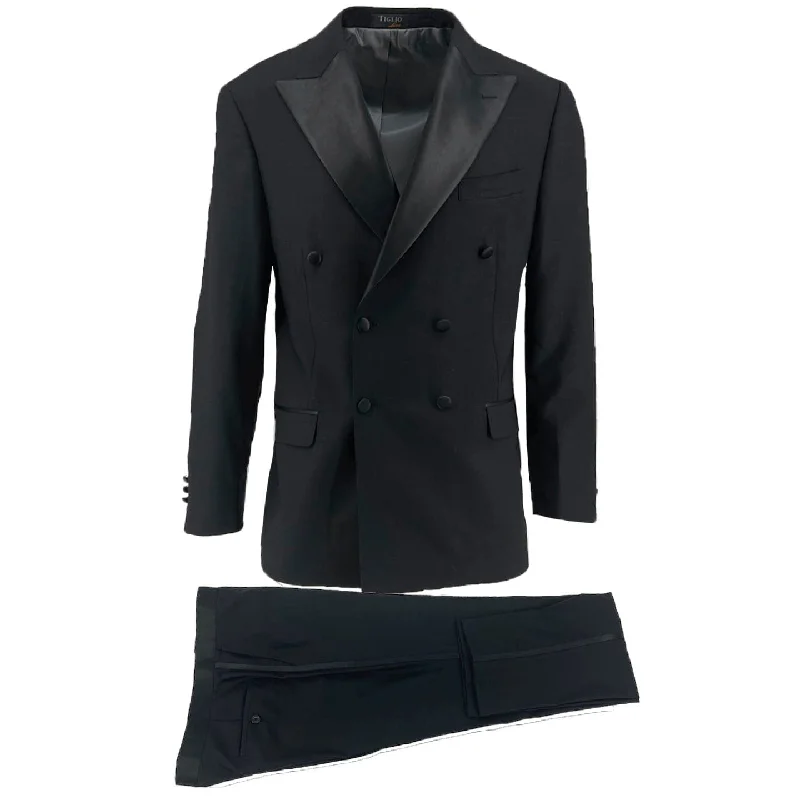 Vintage Sleek Relaxed Fit TIGLIO LUXE / PISTOIA DOUBLE BREASTED MODERN FIT TUXEDO