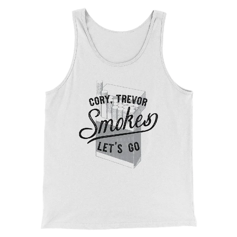 Minimal Luxe Minimalist Pieces Cory, Trevor, Smokes, Let's Go Men/Unisex Tank Top