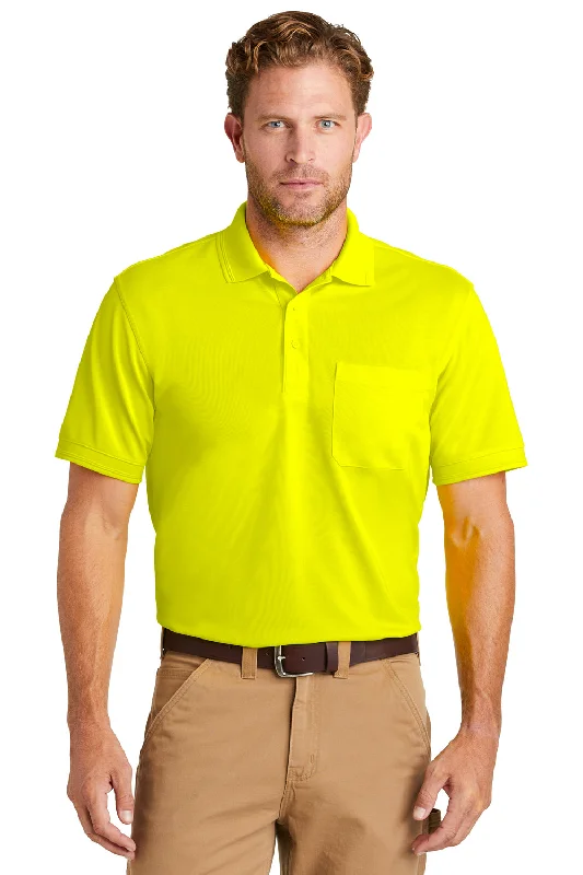 Sophisticated Sleek Sporty Jackets CornerStone Mens Industrial Moisture Wicking Short Sleeve Polo Shirt w/ Pocket - Safety Yellow Sophisticated Sleek Sporty Jackets CornerStone Mens Industrial Moisture Wicking Short Sleeve Polo Shirt w/ Pocket - Safety Yellow