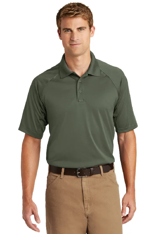Vintage Rugged Chic Styles CornerStone Mens Select Tactical Moisture Wicking Short Sleeve Polo Shirt - Tactical Green Vintage Rugged Chic Styles CornerStone Mens Select Tactical Moisture Wicking Short Sleeve Polo Shirt - Tactical Green