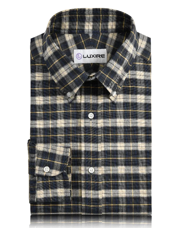 Monochrome Chic Cool Pieces Bottle Green Navy Cream Tartan Checks