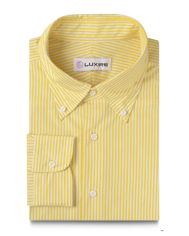 Polished Street Designer Pieces Cyber Pencil Yellow Stripes on White