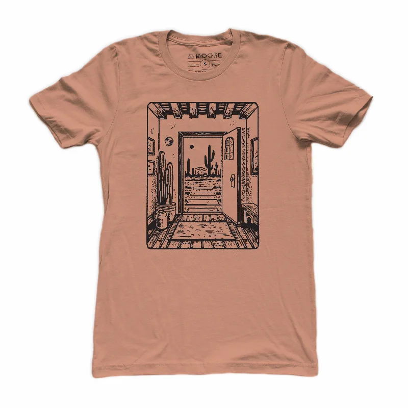 Contemporary Street Fashion Jeans Desert Dwelling Tee-Terracotta