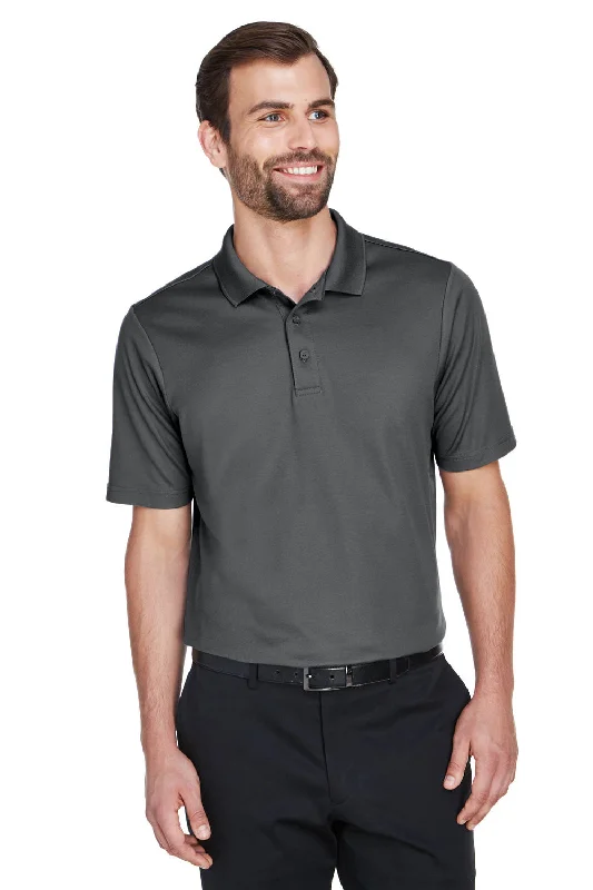 Retro Rugged Casual Fits Devon & Jones Mens CrownLux Performance Moisture Wicking Short Sleeve Polo Shirt - Graphite Grey Retro Rugged Casual Fits Devon & Jones Mens CrownLux Performance Moisture Wicking Short Sleeve Polo Shirt - Graphite Grey