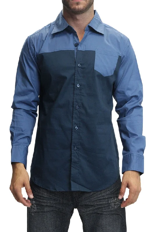 Timeless Urban Comfort Jackets Double Accent Color Block Shirt