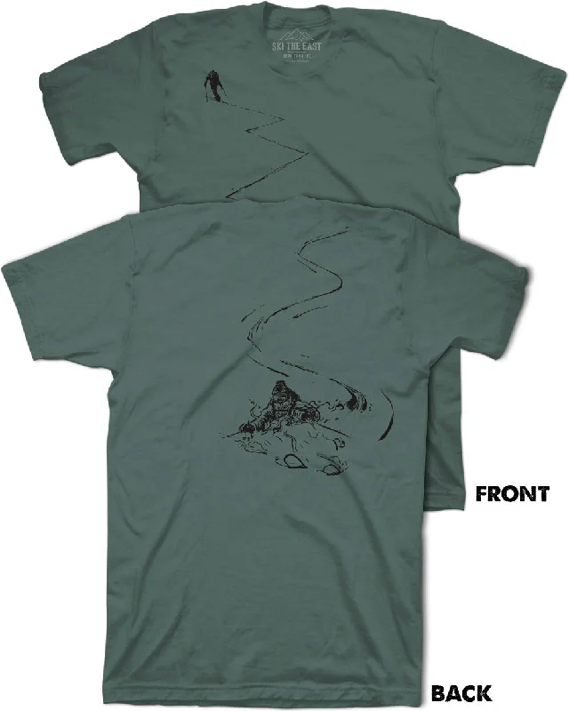 Urban Polished Premium T-shirts Earn Your Turns Tee - Pine