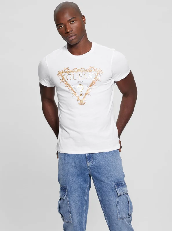 Modern Relaxed Trendy Tees Eco White Short Sleeve T-Shirt