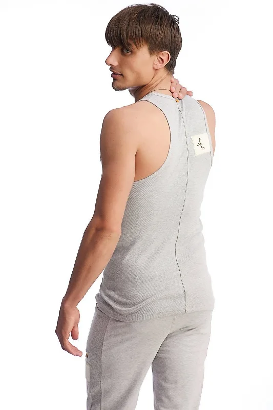 Understated Luxury Lightweight Fabrics Edge Sustain Tank Top (Heather Grey)