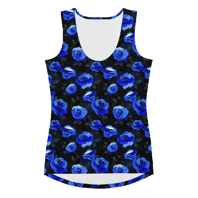 Casual Rebel Smart Tops Enchanted Rose Tank Top