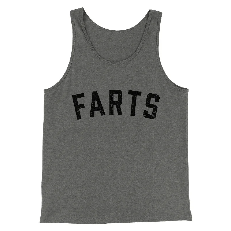 Relaxed Modern Everyday Look Farts Funny Men/Unisex Tank Top