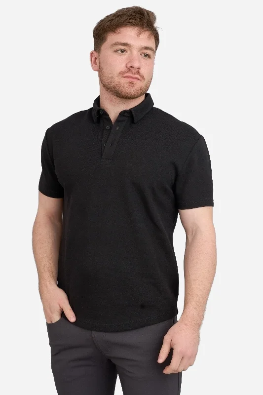 Timeless Urban Bold Outfits Flex Polo Black