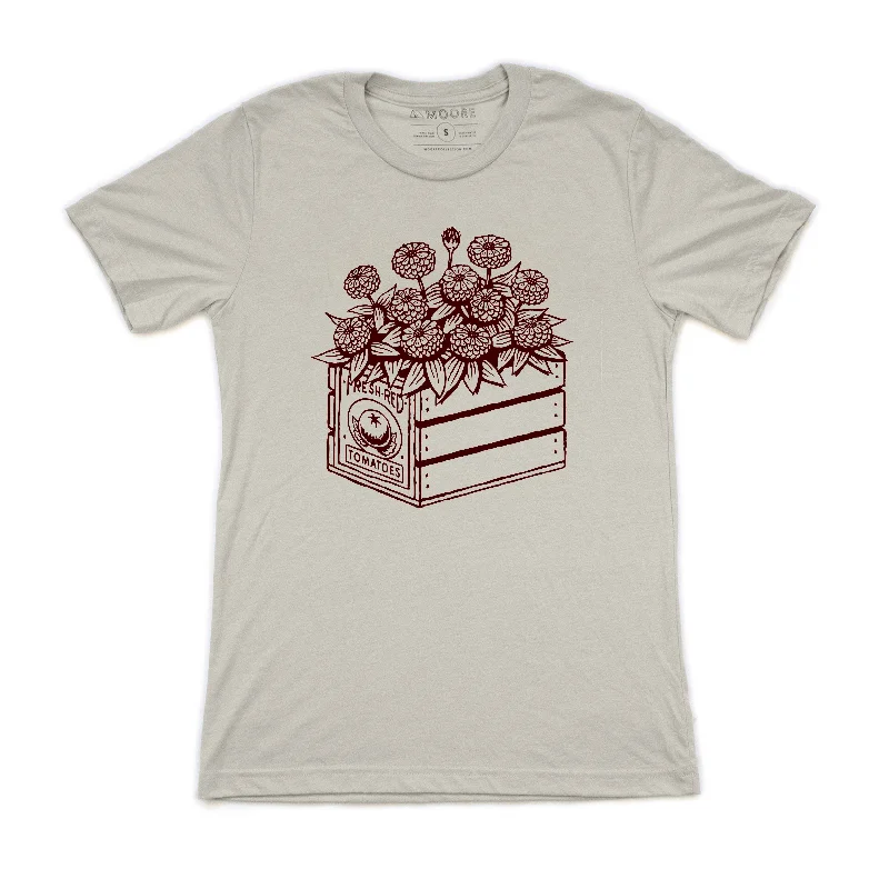Rugged Rebel Modern Basics Flower Crate Tee-Dust
