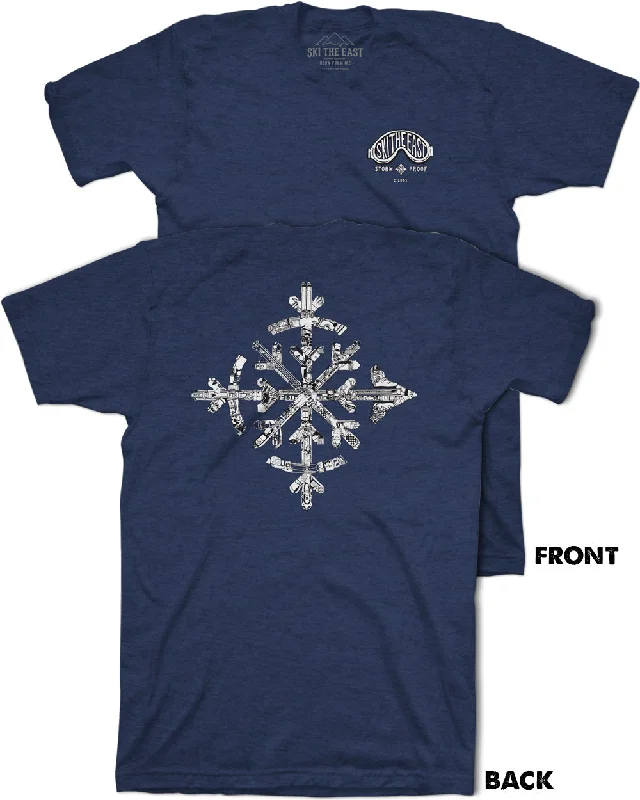 Understated Smart Minimalist Pieces Flurry Tee - Navy