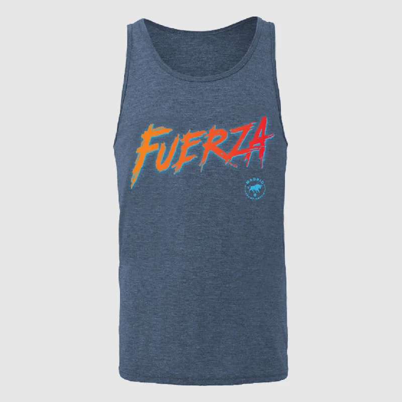 Effortless Classic Premium T-shirts Fuerza Man Tank (MAD-Vintage Navy)