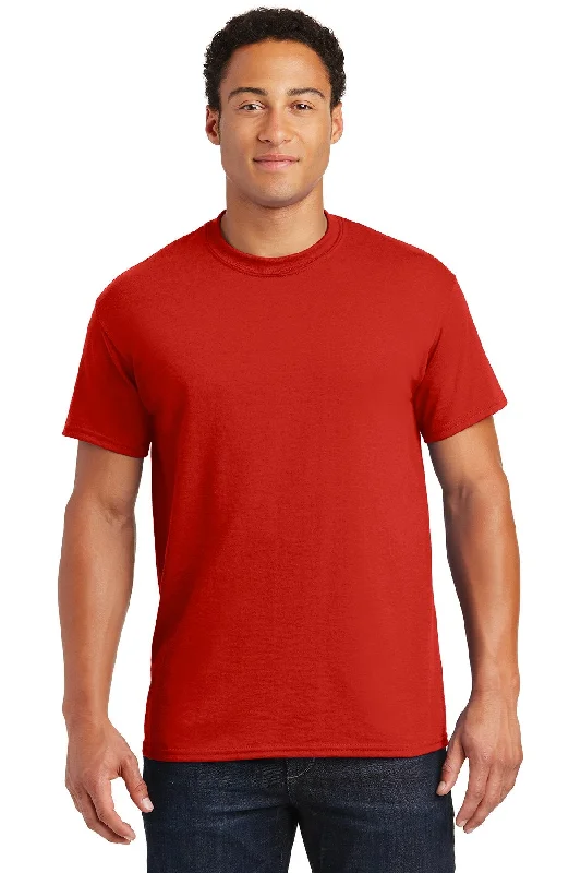 Smart Sophisticated Bold Colors Gildan Dryblend Cotton Poly T Shirt Red