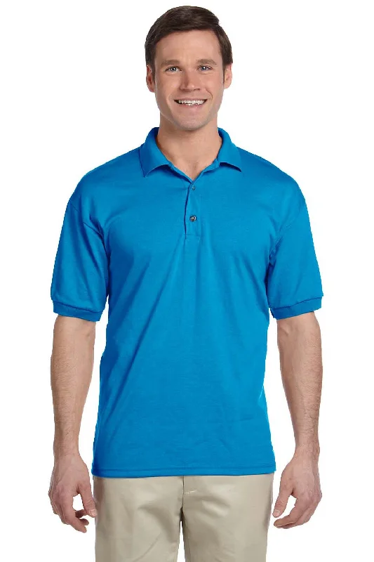 Effortless Classic Travel Wardrobe Gildan Mens DryBlend Moisture Wicking Short Sleeve Polo Shirt - Sapphire Blue Effortless Classic Travel Wardrobe Gildan Mens DryBlend Moisture Wicking Short Sleeve Polo Shirt - Sapphire Blue