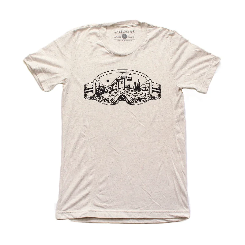 Polished Street Bold Designs Goggle Tee-Oatmeal