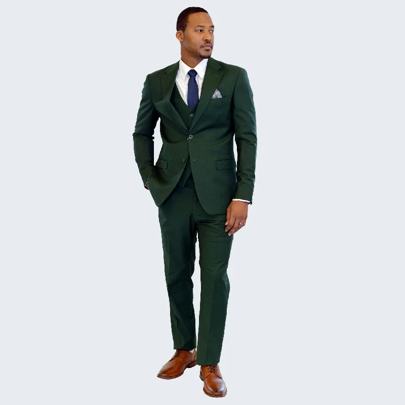 Smart Minimal Athletic Gear Men's Green Suit Three Piece Set by Stacy Adams - Wedding - Prom Smart Minimal Athletic Gear Men's Green Suit Three Piece Set by Stacy Adams - Wedding - Prom