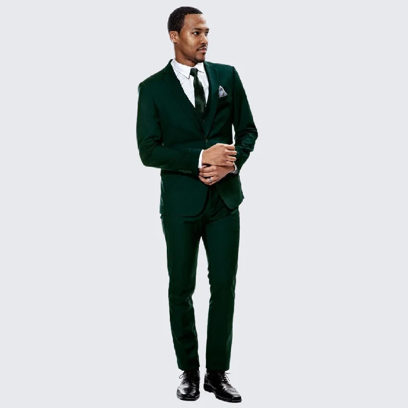 Vintage Luxe Office Outfits Green Skinny Fit Suit Three Piece Set - Separates - Wedding - Prom Vintage Luxe Office Outfits Green Skinny Fit Suit Three Piece Set - Separates - Wedding - Prom