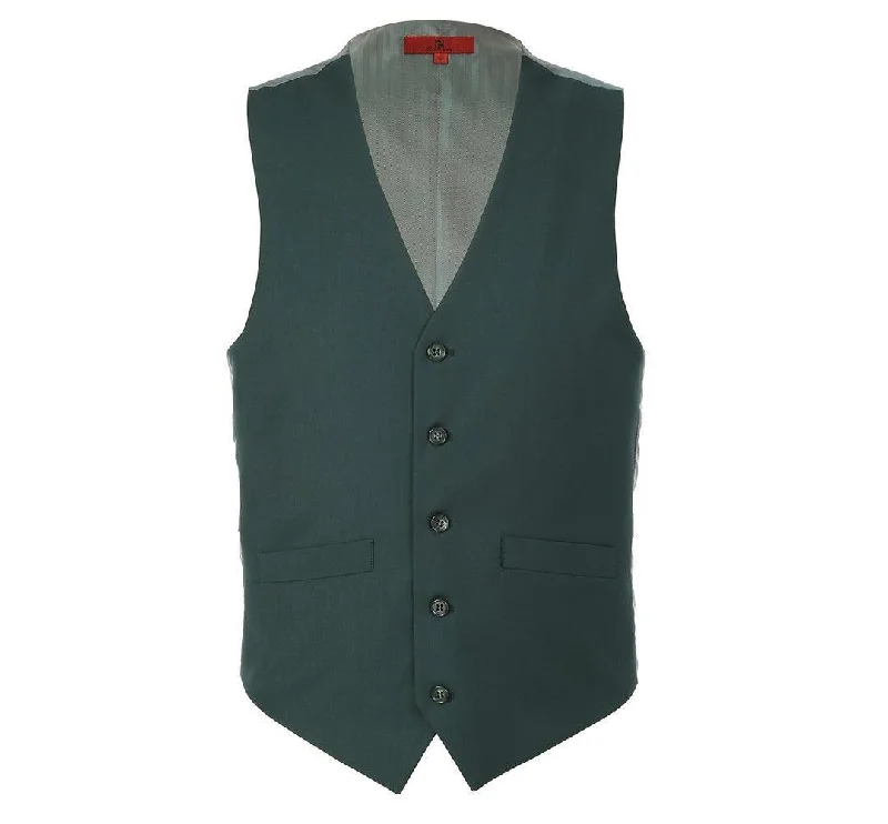 Urban Minimal Everyday Apparel Green Suit Separates Vest