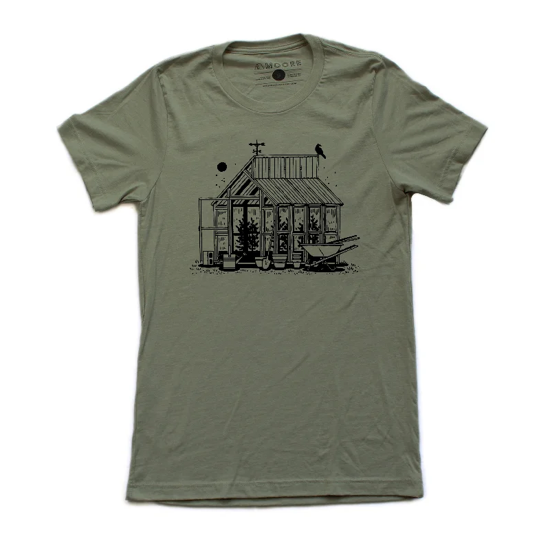 Urban Edge Relaxed Jackets Greenhouse Tee-Heather Olive