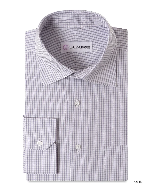 Relaxed Cool Winter Jackets Grey on White Checks